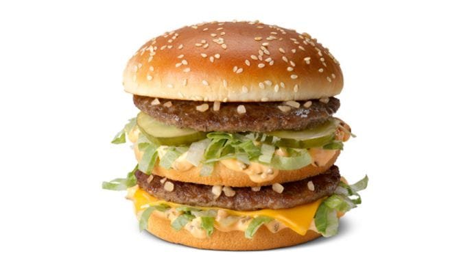 Big Mac at McDonald's with price info